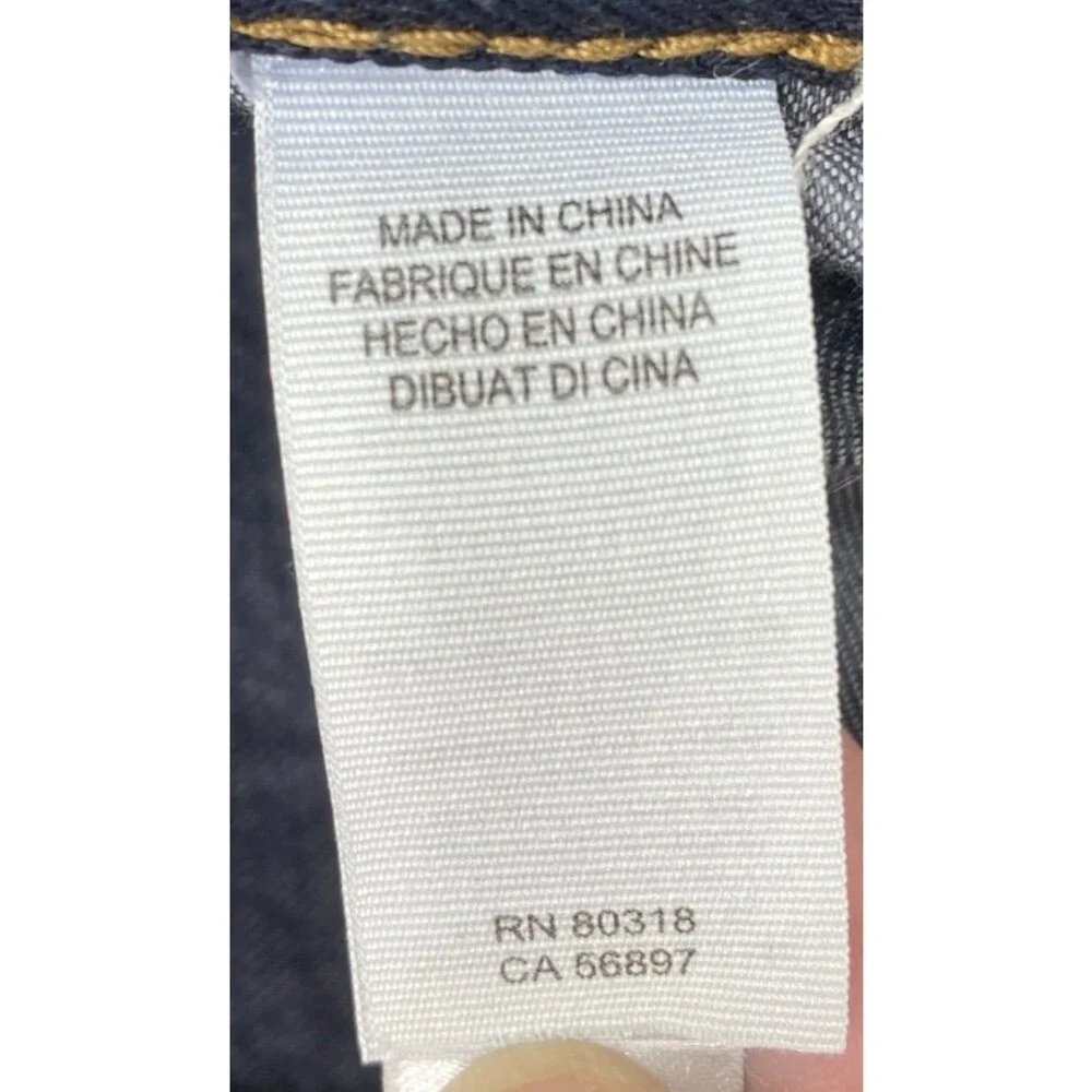 Lucky Brand 363 Straight Jeans Mens 34x32 Grey Black Denim 34 x 32 Measured Fit